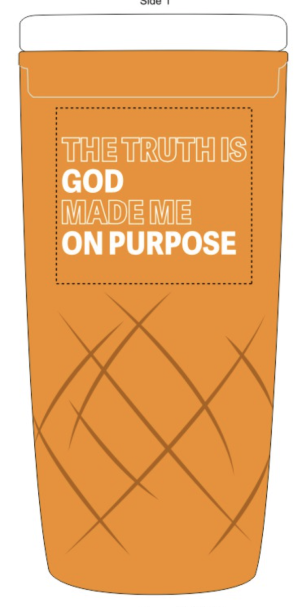 THE TRUTH IS GOD MADE ME ON PURPOSE, THERMAL MUG